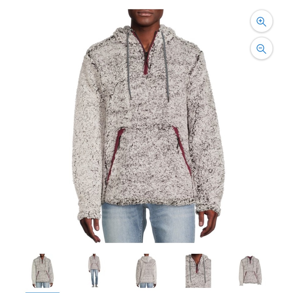 Ocean Current Sherpa Hoodie Size Small